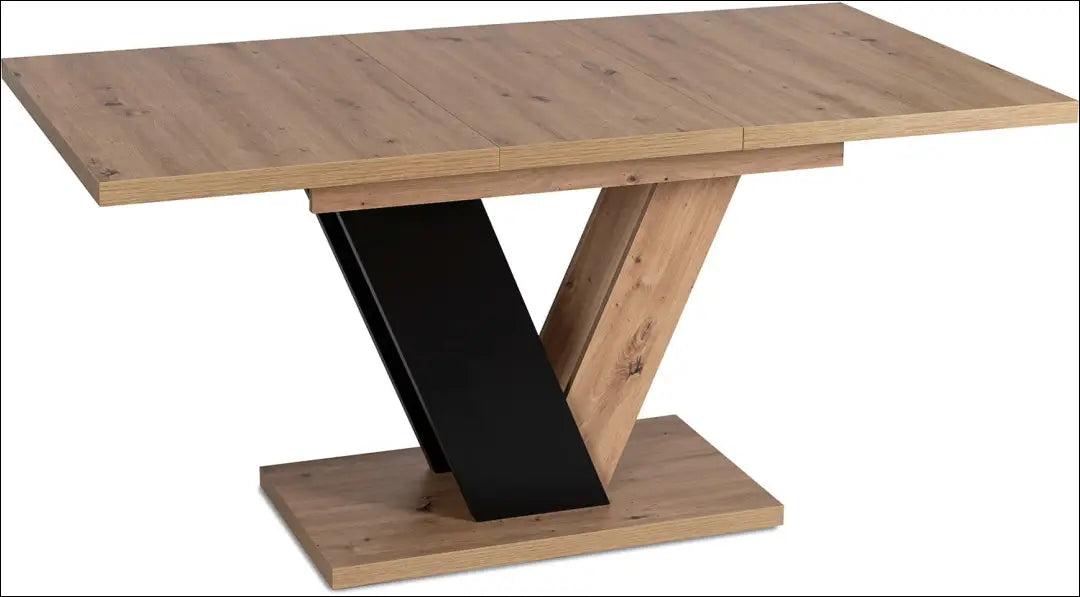 Prailginamas stalas iš medžio drožlių plokštės juodos spalvos / ąžuolo 120-160 cm TE271 - €273 Save 15%
