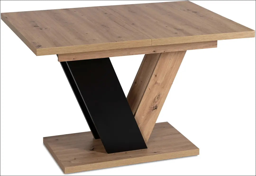 Prailginamas stalas iš medžio drožlių plokštės juodos spalvos / ąžuolo 120-160 cm TE271 - €273 Save 15%