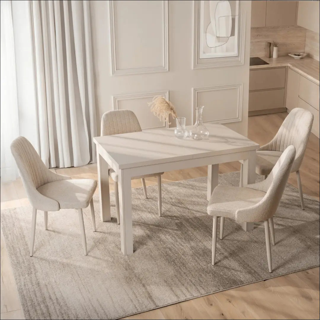Prailginamas stalas iš medžio drožlių plokštės kašmyro spalvos 120-160 cm TE1253 - €197 Save 15% 100-200,