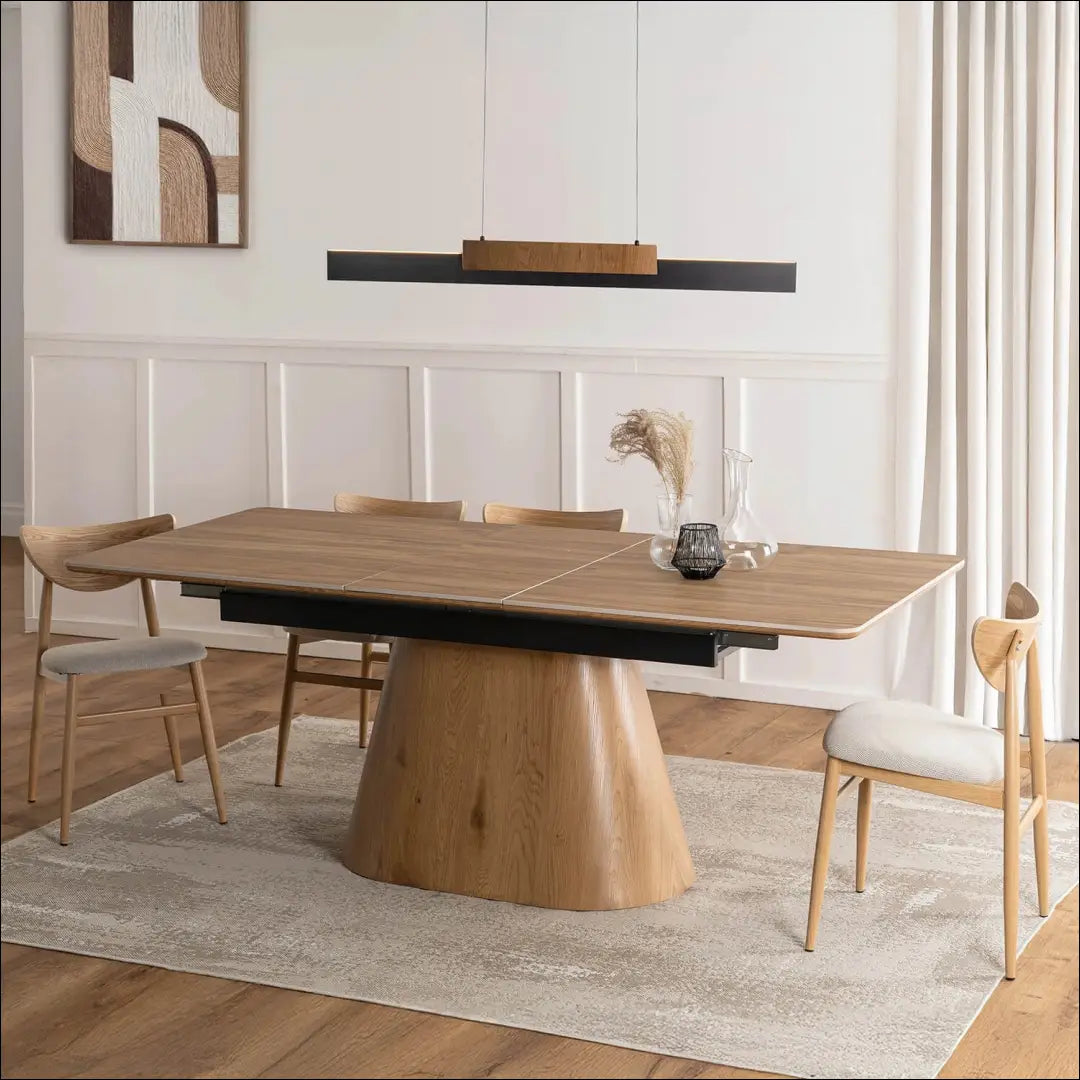 Prailginamas stalas su keraminiu stalviršiu ąžuolo spalvos 160-200 cm TE888 - €619 Save 15% __label:Pristatymas 5-14