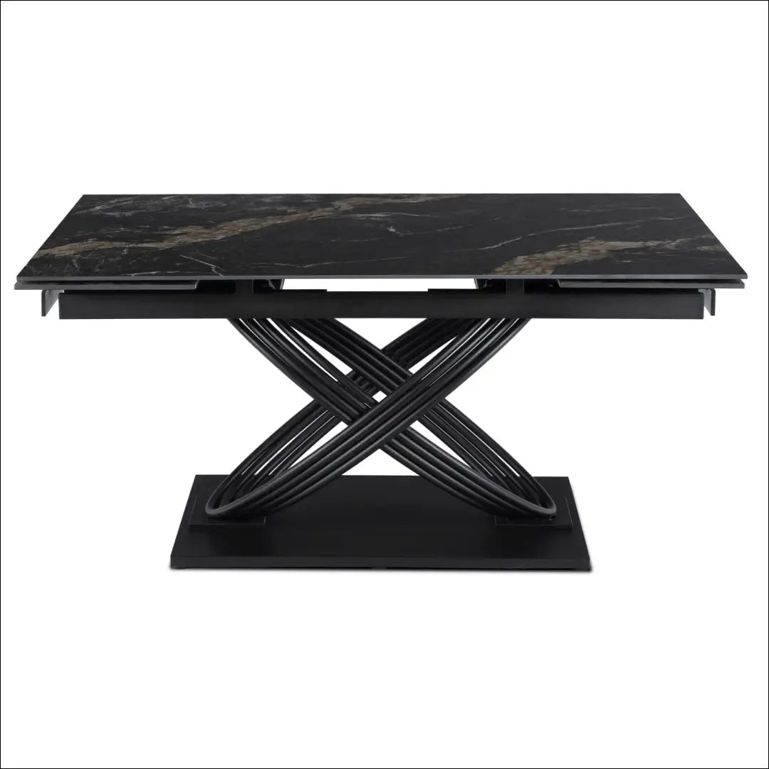 Prailginamas stalas su keraminiu stalviršiu juodos spalvos 160-240 cm TE799 - €668 Save 15% __label:Pristatymas 5-14