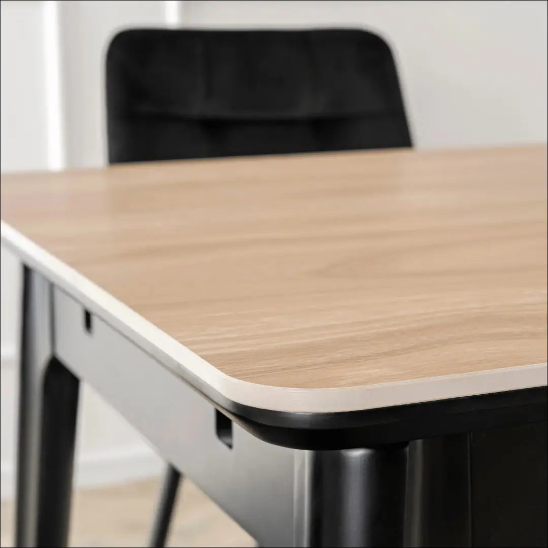 Prailginamas stalas su keraminiu stalviršiu juodos spalvos / ąžuolo 120-160 cm TE1009 - €277 Save 15%