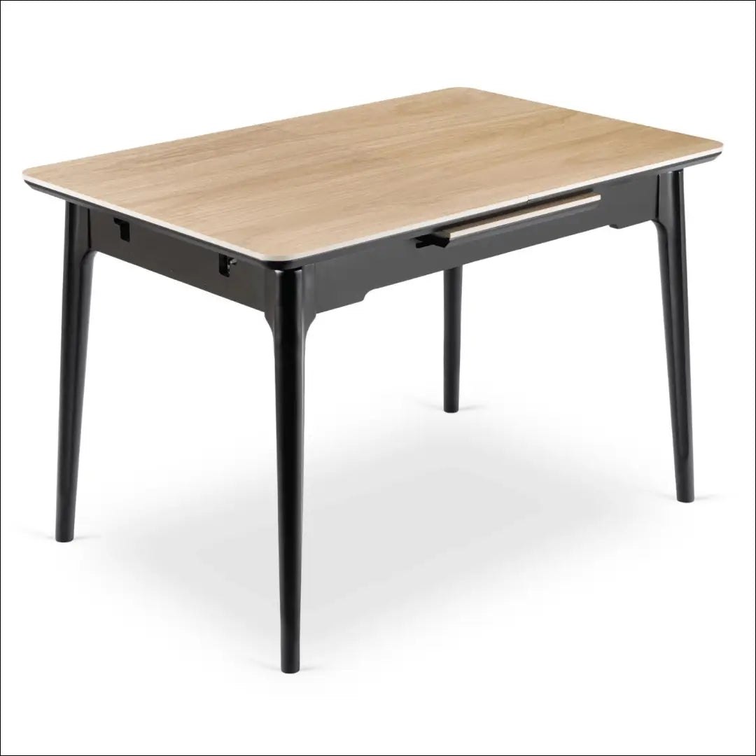 Prailginamas stalas su keraminiu stalviršiu juodos spalvos / ąžuolo 138-178 cm TE1012 - €294 Save 15%