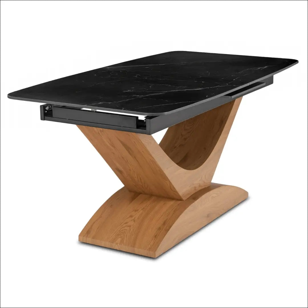 Prailginamas stalas su keraminiu stalviršiu juodos spalvos / ąžuolo 160-200 cm TE935 - €384 Save 15%