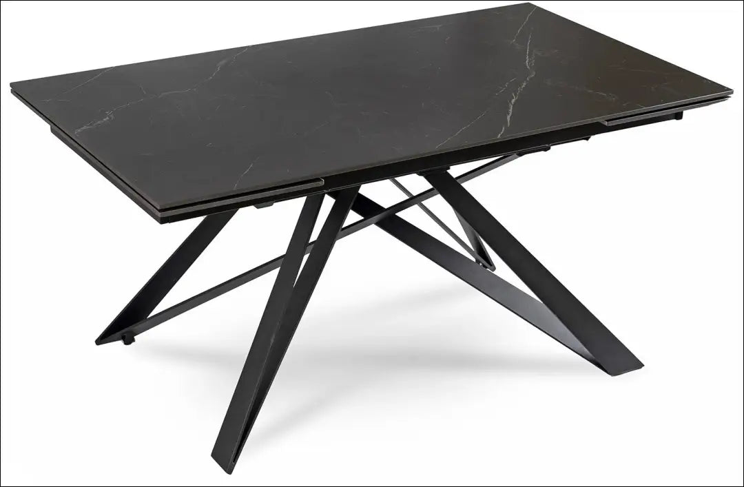 Prailginamas stalas su keraminiu stalviršiu juodos spalvos / marmuro 160-240 cm TE231 - €463 Save 15%