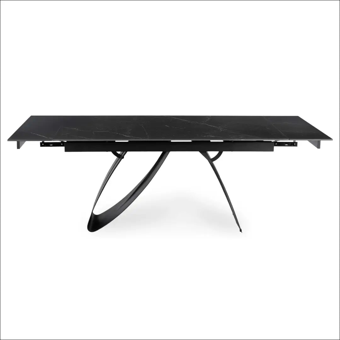 Prailginamas stalas su keraminiu stalviršiu juodos spalvos / marmuro 160-220 cm TE1057 - €446 Save 15%