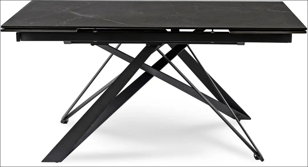 Prailginamas stalas su keraminiu stalviršiu juodos spalvos / marmuro 160-240 cm TE231 - €463 Save 15%