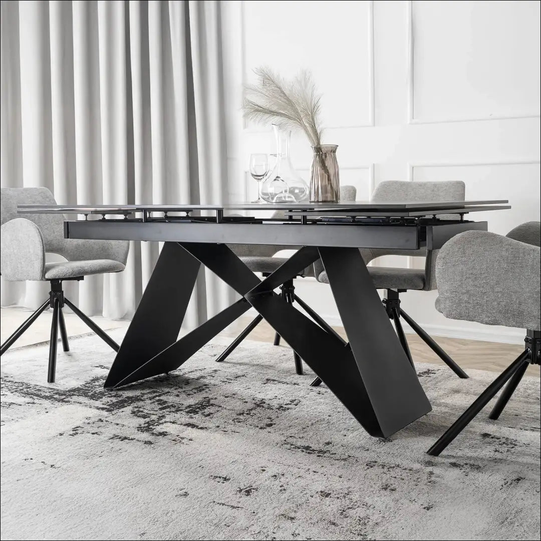 Prailginamas stalas su keraminiu stalviršiu juodos spalvos / marmuro 160-240 cm TE692 - €671 Save 15%