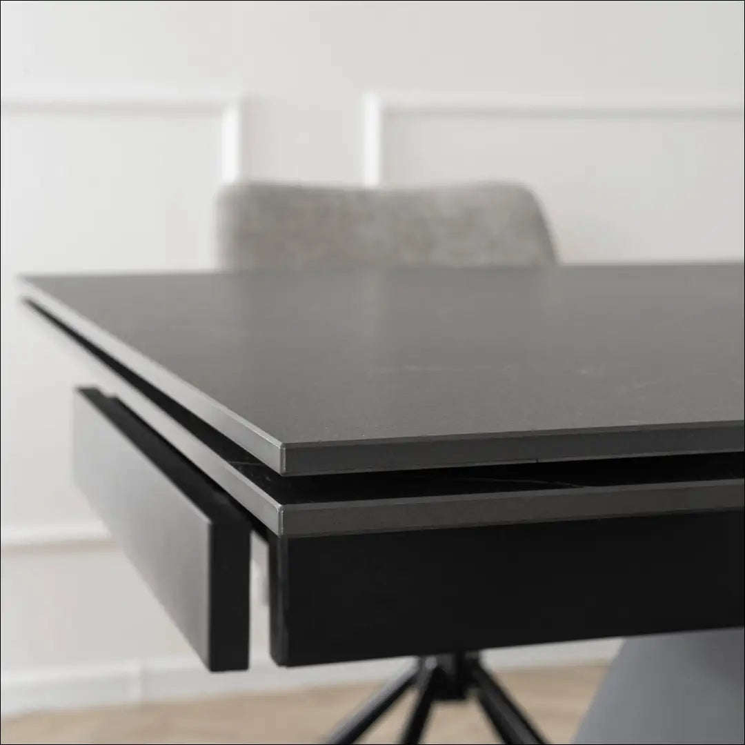 Prailginamas stalas su keraminiu stalviršiu juodos spalvos / marmuro 160-240 cm TE692 - €671 Save 15%