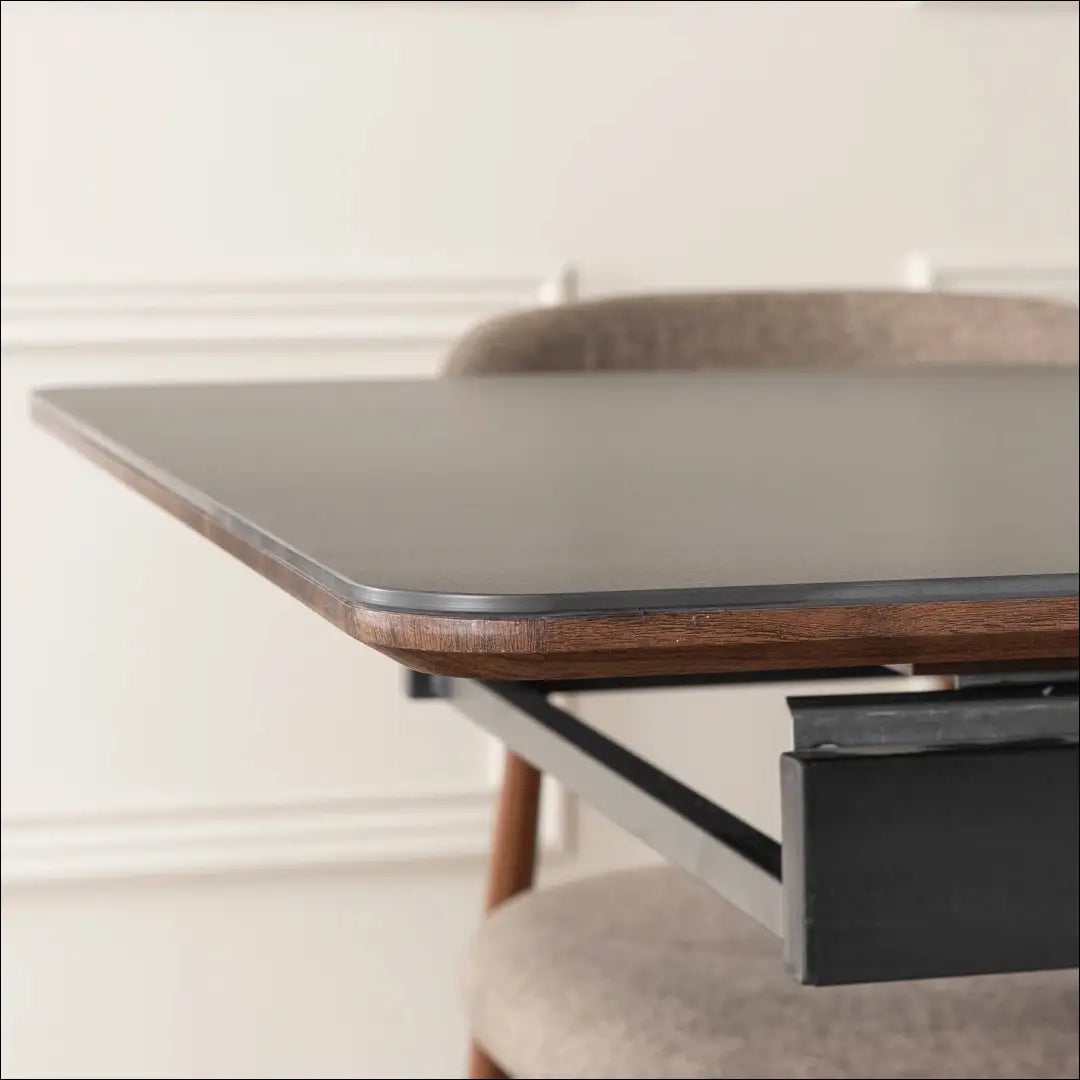 Prailginamas stalas su keraminiu stalviršiu juodos spalvos / riešuto 160-200 cm TE870 - €592 Save 15%