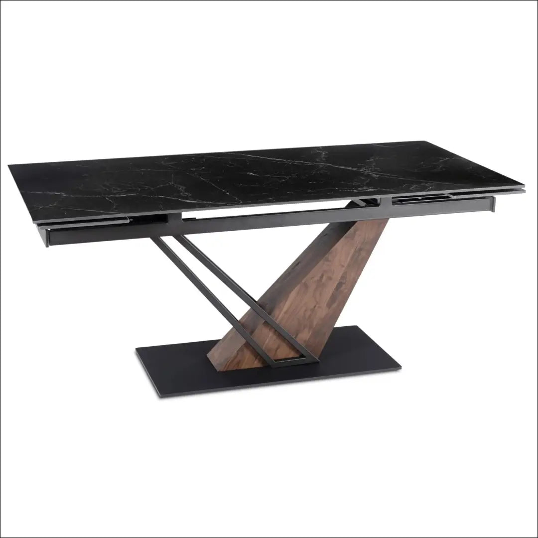 Prailginamas stalas su keraminiu stalviršiu juodos spalvos / riešuto 180-240 cm TE718 - €435 Save 15%