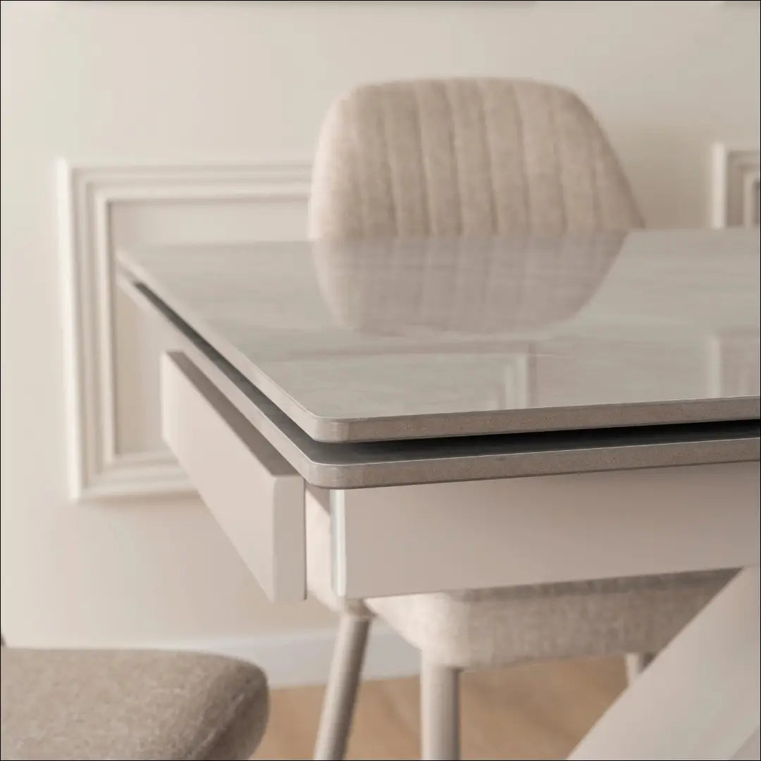 Prailginamas stalas su keraminiu stalviršiu pilkos spalvos / marmuro 160-240 cm TE722 - €491 Save 15%