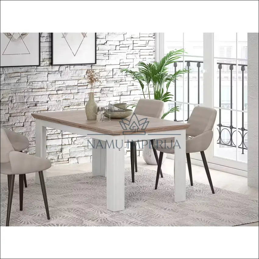 Prailginamas valgomojo stalas VI1026 - €145 Save 50% 100-200, __label:Pristatymas 1-2 d.d., color-balta, color-ruda,