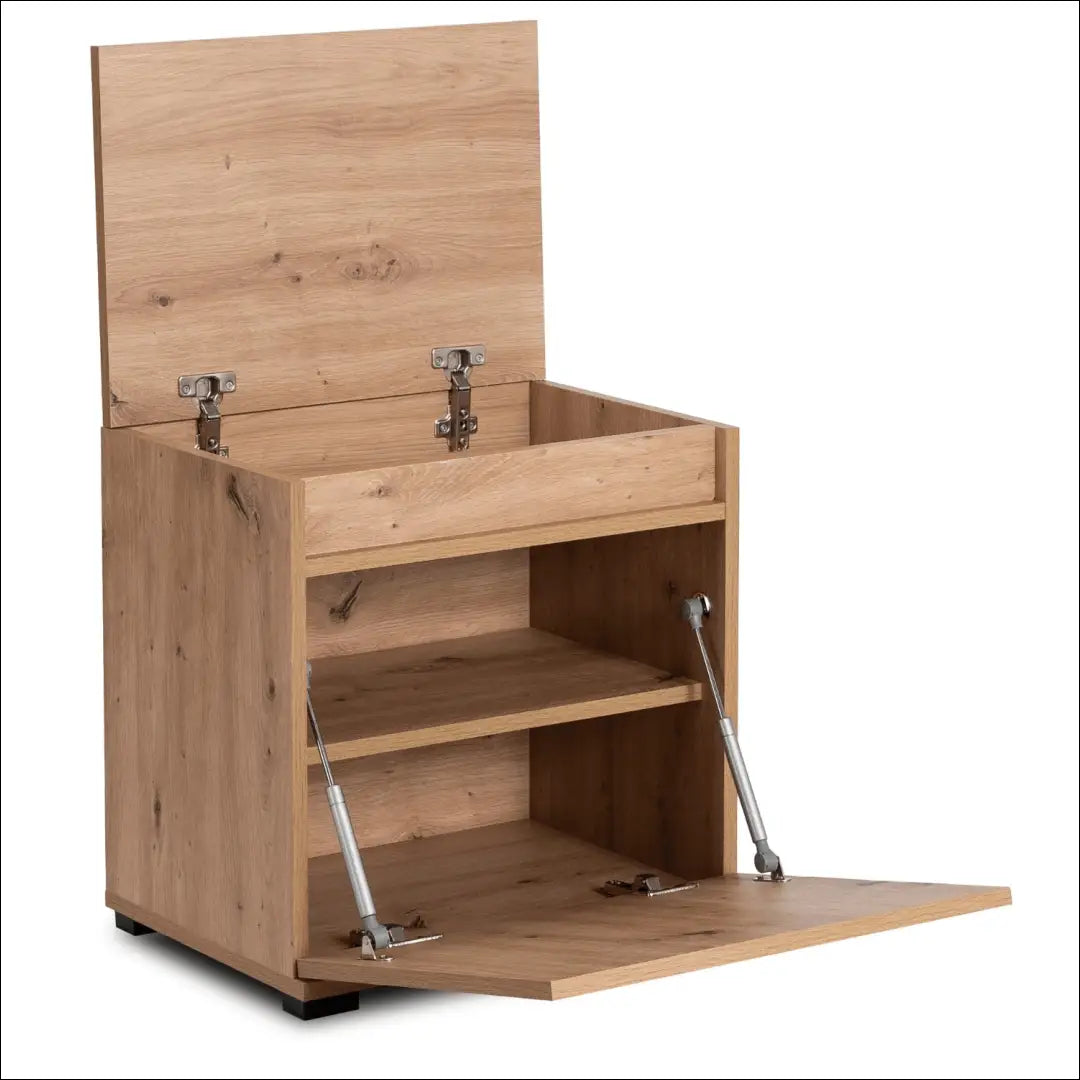 Prieškambario baldų komplektas iš medžio drožlių plokštės ąžuolo spalvos / grafito 50 cm TE1203 - €247 Save 15%