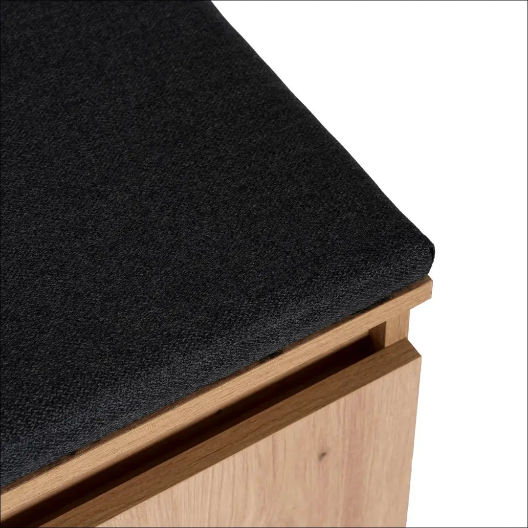 Prieškambario baldų komplektas iš medžio drožlių plokštės ąžuolo spalvos / grafito 60 cm TE1201 - €276 Save 15%
