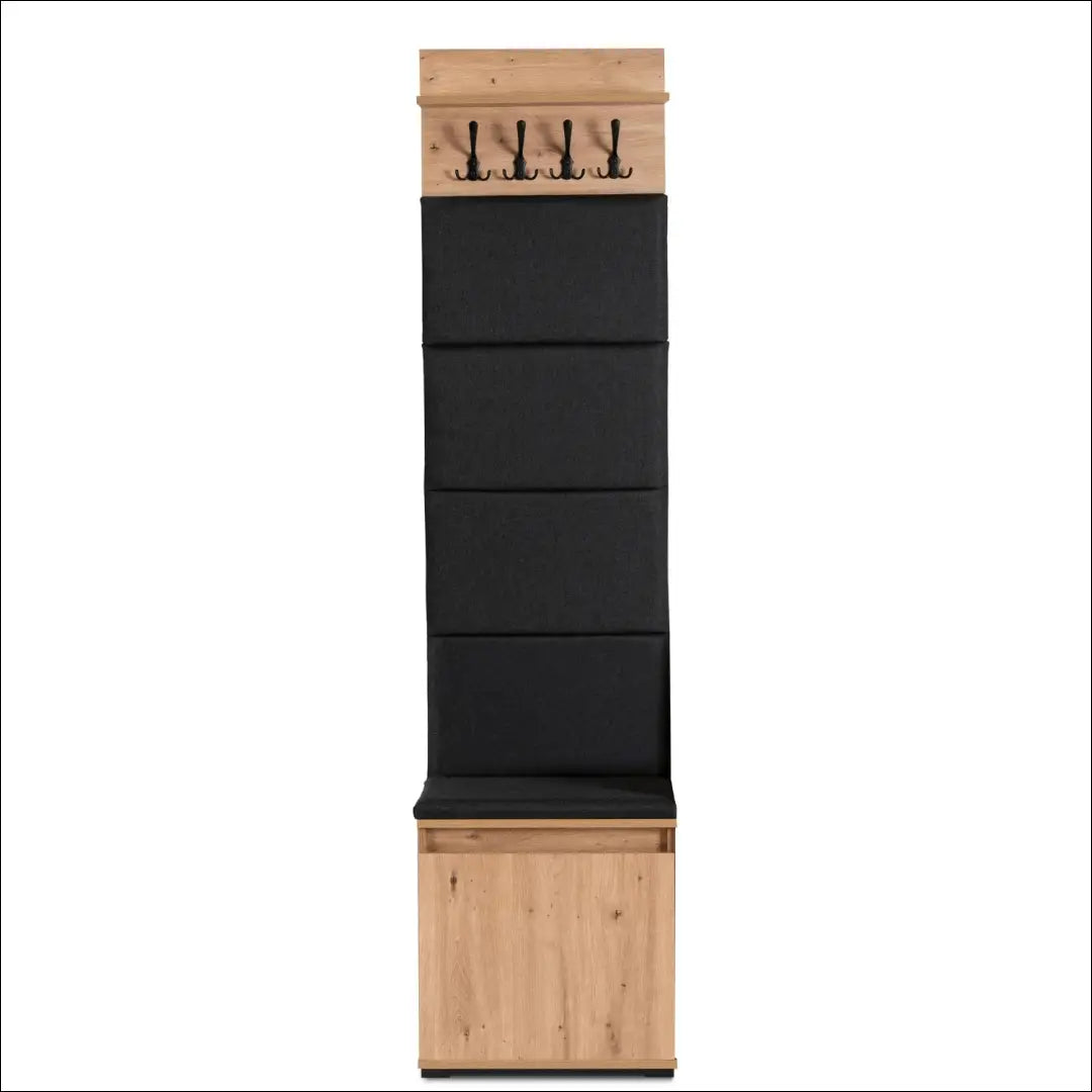 Prieškambario baldų komplektas iš medžio drožlių plokštės ąžuolo spalvos / grafito 50 cm TE1203 - €247 Save 15%