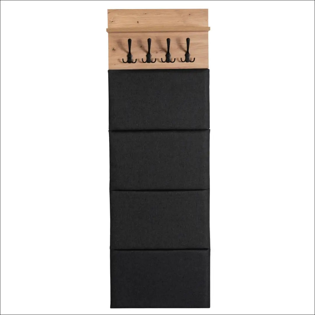 Prieškambario baldų komplektas iš medžio drožlių plokštės ąžuolo spalvos / grafito 50 cm TE1203 - €247 Save 15%