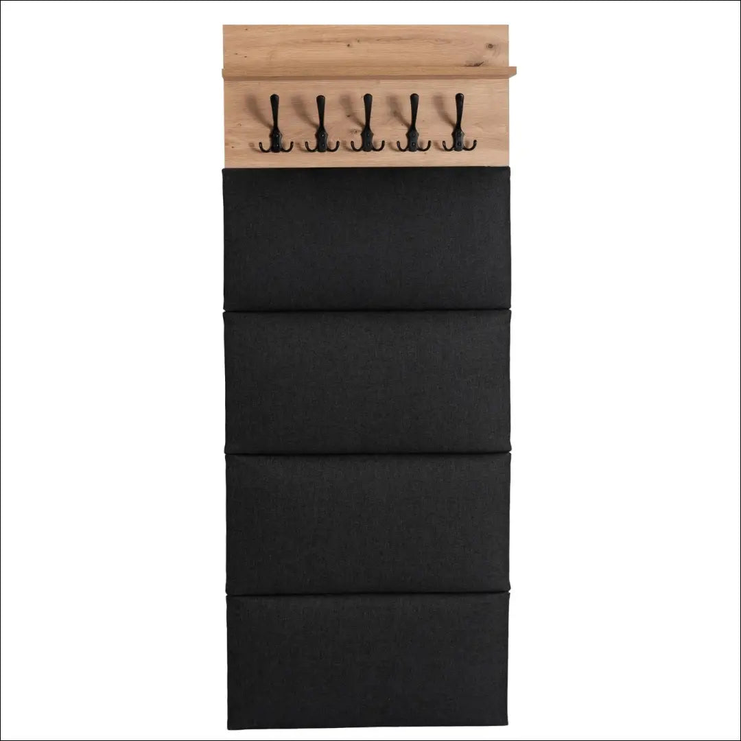 Prieškambario baldų komplektas iš medžio drožlių plokštės ąžuolo spalvos / grafito 60 cm TE1199 - €259 Save 15%