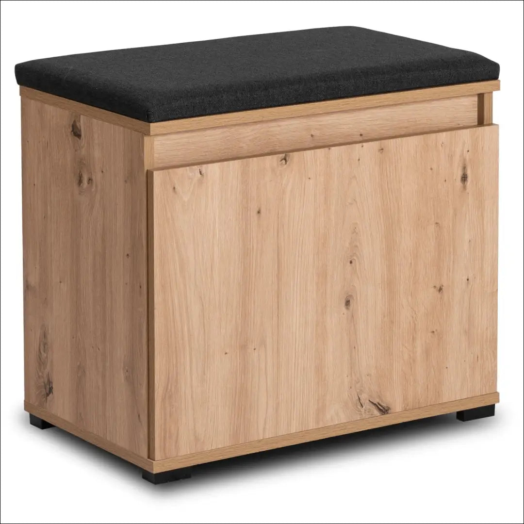 Prieškambario baldų komplektas iš medžio drožlių plokštės ąžuolo spalvos / grafito 60 cm TE1199 - €259 Save 15%