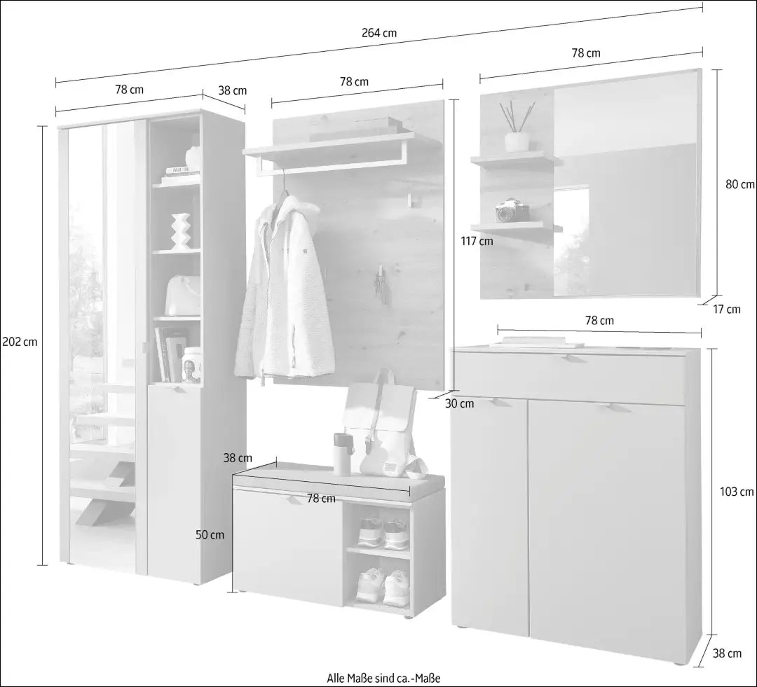 Prieškambario komplektas KI1678 - €595 Save 65% __label:Pristatymas 1-2 d.d., color-ruda, color-zalia, material-mdf,