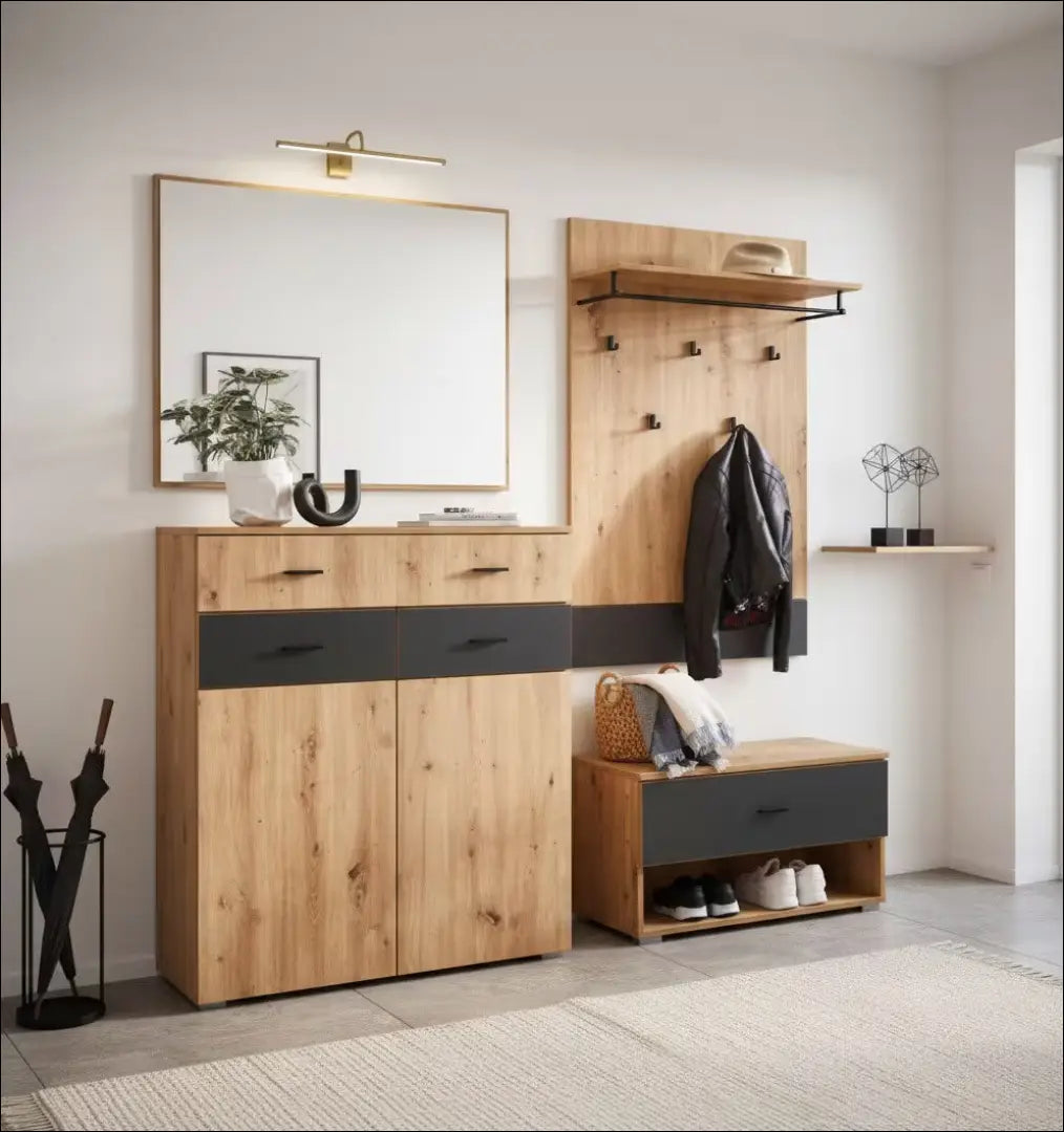 Prieškambario komplektas KI911 - €220 Save 50% __label:Pristatymas 1-2 d.d., batu-lentyna, batu-spintele,