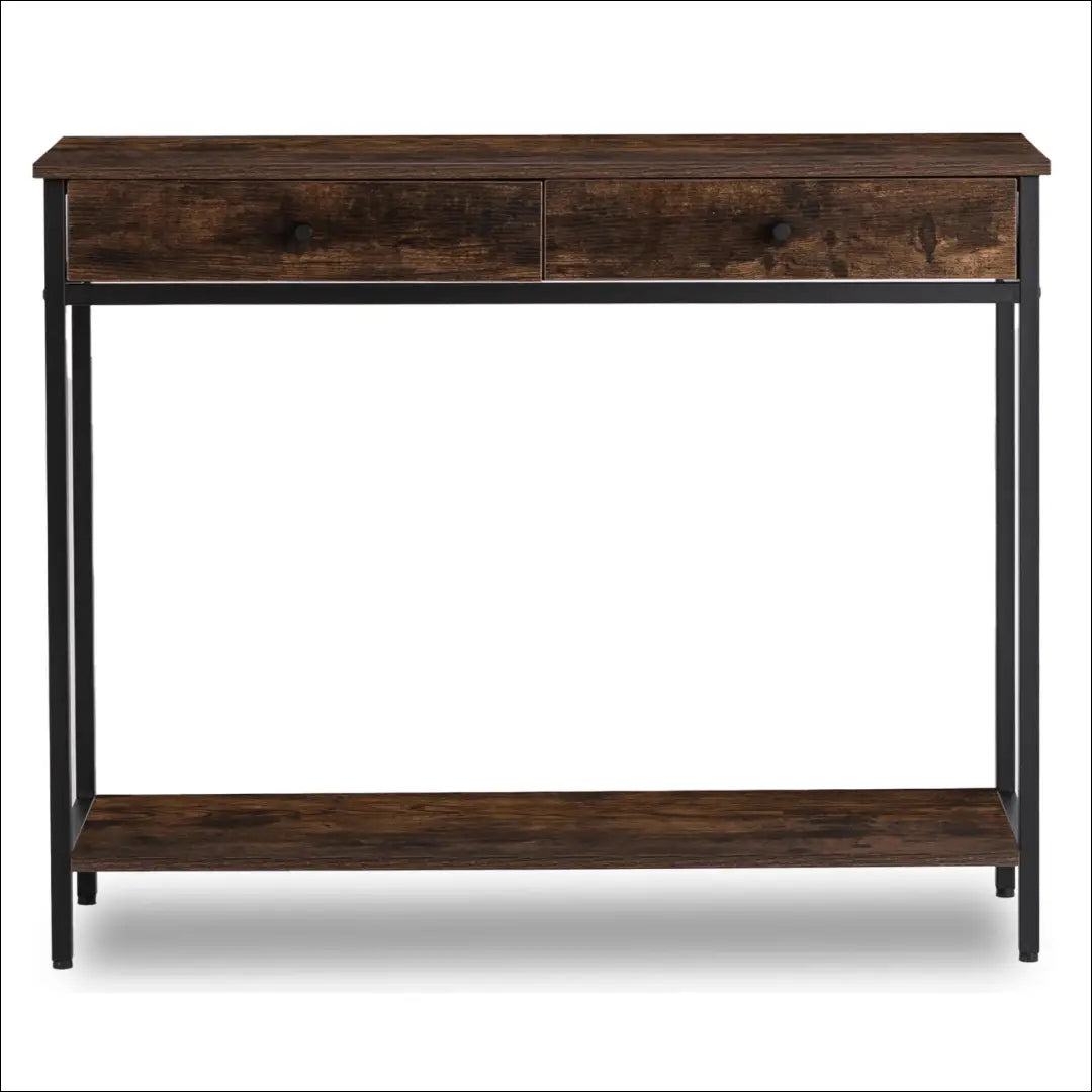 Prieškambario konsolė su stalčiais iš MDF juodos spalvos / ąžuolo 100 cm TE1101 - €68 Save 15% 50-100,