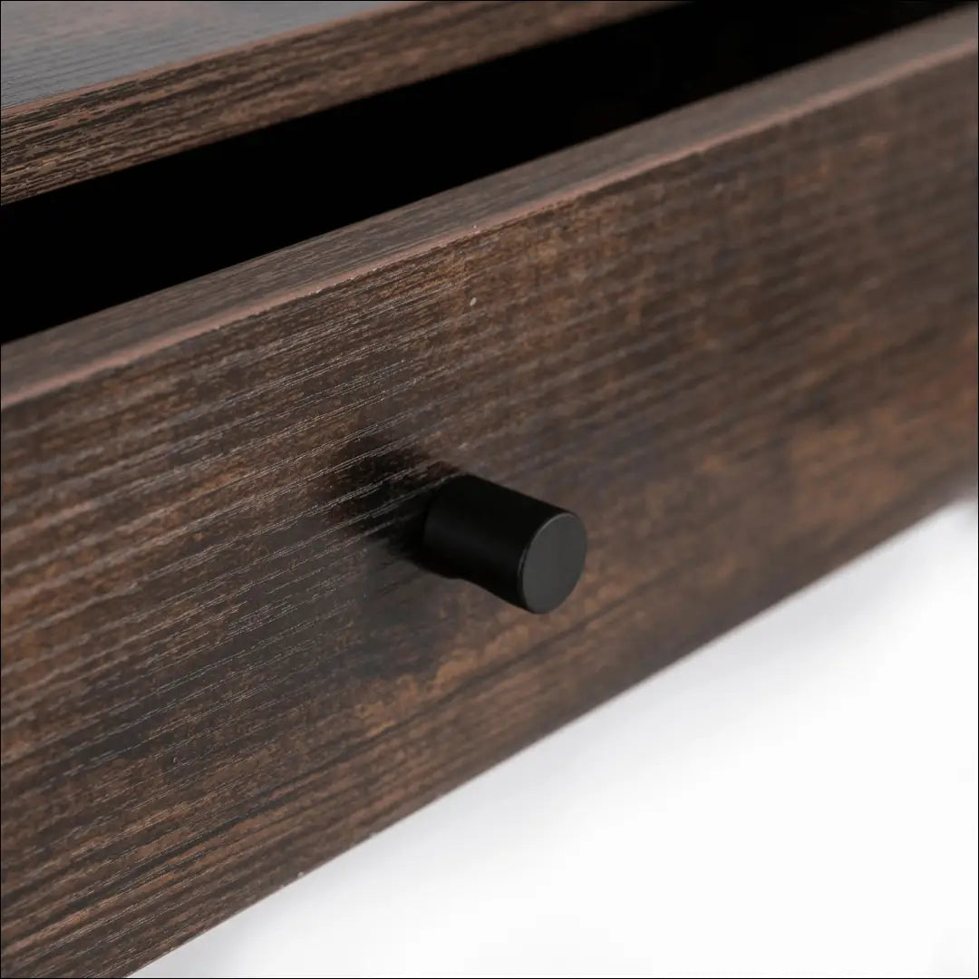 Prieškambario konsolė su stalčiais iš MDF juodos spalvos / ąžuolo 100 cm TE1101 - €68 Save 15% 50-100,