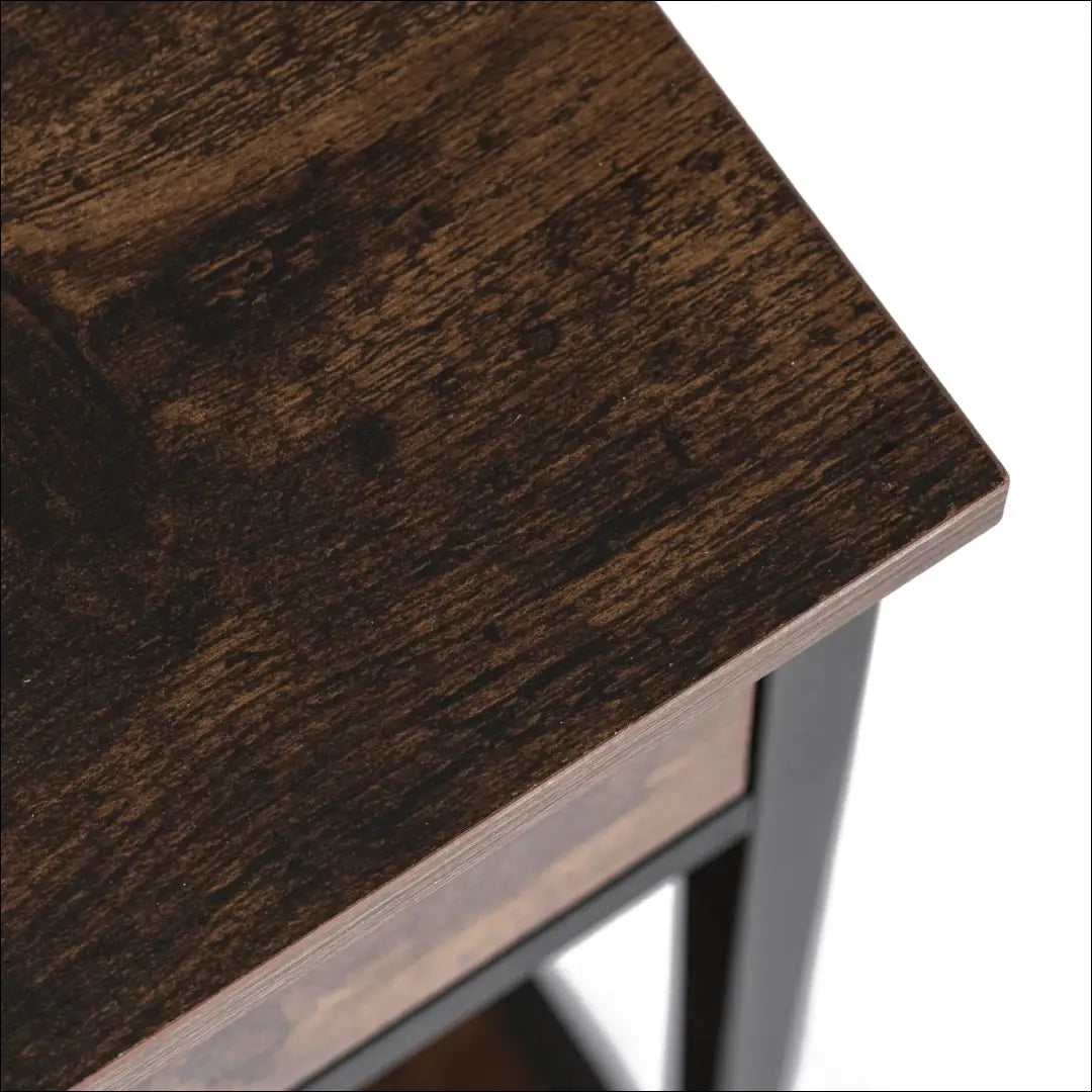 Prieškambario konsolė su stalčiais iš MDF juodos spalvos / ąžuolo 100 cm TE1101 - €68 Save 15% 50-100,