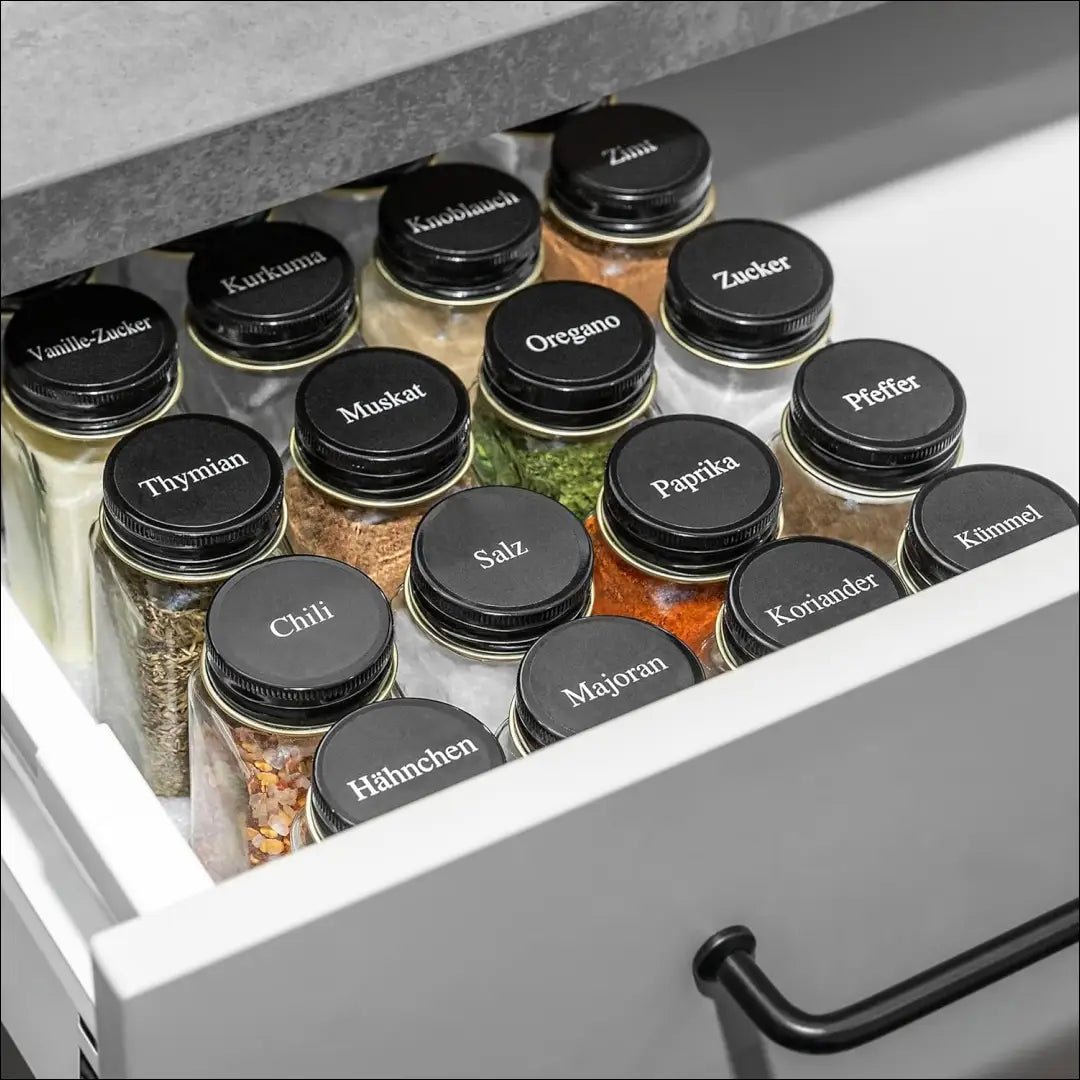 Prieskonių indelių komplektas (24vnt) DI11211 - €34 Save 50% 25-50, __label:Pristatymas 1-2 d.d., color-juoda,