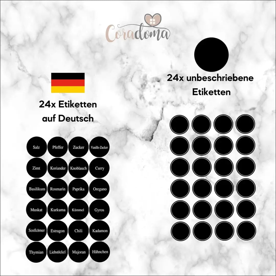 Prieskonių indelių komplektas (24vnt) DI11211 - €34 Save 50% 25-50, __label:Pristatymas 1-2 d.d., color-juoda,