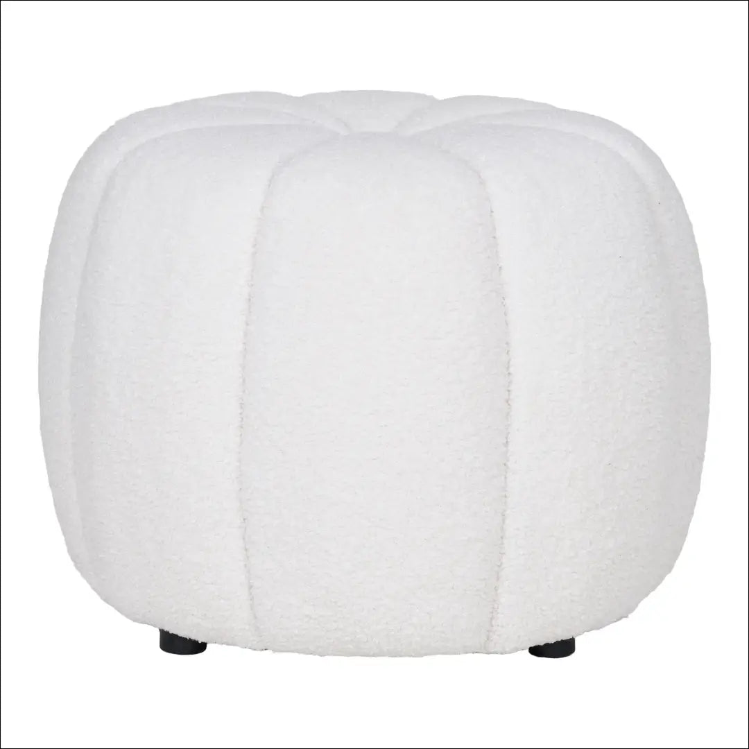 Pufas balkšvas ø48x38 cm RD276 - €97 Save 15% 50-100, __label:Pristatymas 5-14 d.d., Balkšva, nordic, Poufs €50 to €100