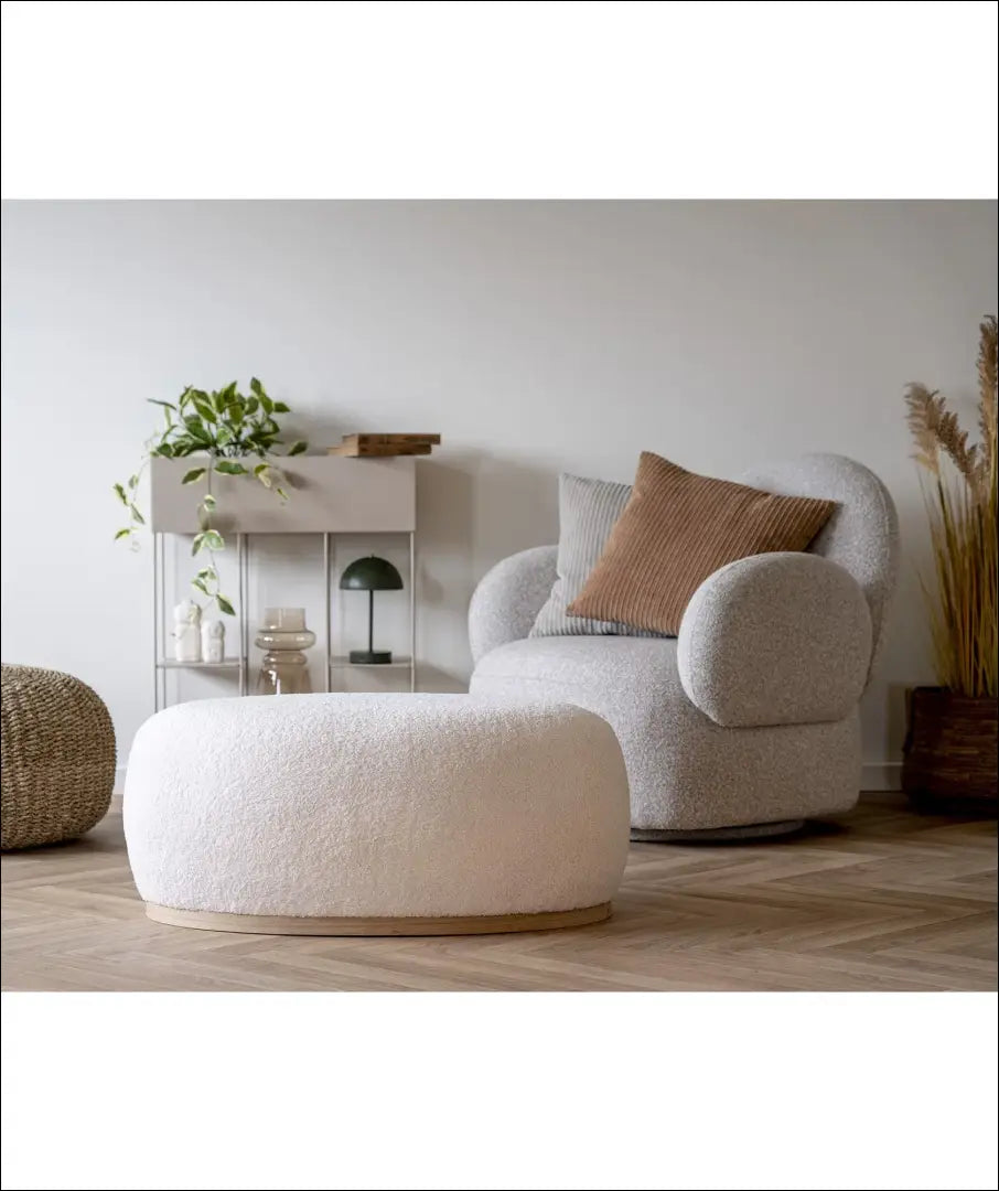 Pufas meškiukas baltas 54,5x88,5x36 cm RD288 - €90 Save 15% 50-100, __label:Pristatymas 5-14 d.d., Balta, nordic, Poufs