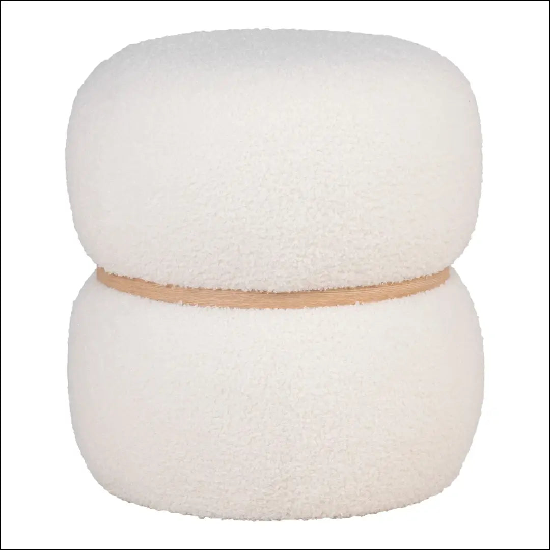 Pufas meškiukas baltas ø38x41 cm RD287 - €68 Save 15% 50-100, __label:Pristatymas 5-14 d.d., Balta, nordic, Poufs €50