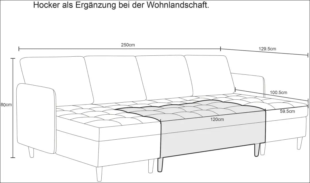 Pufas MI1013 - €94 Save 50% 50-100, __label:Pristatymas 1-2 d.d., color-pilka, material-poliesteris, minksti €50