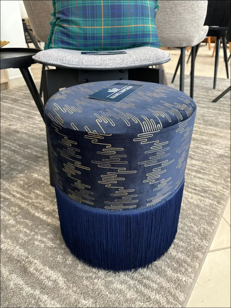 Pufas MI113 - €42 Save 70% 25-50, __label:Pristatymas 1-2 d.d., color-auksine, color-melyna, material-aksomas €25