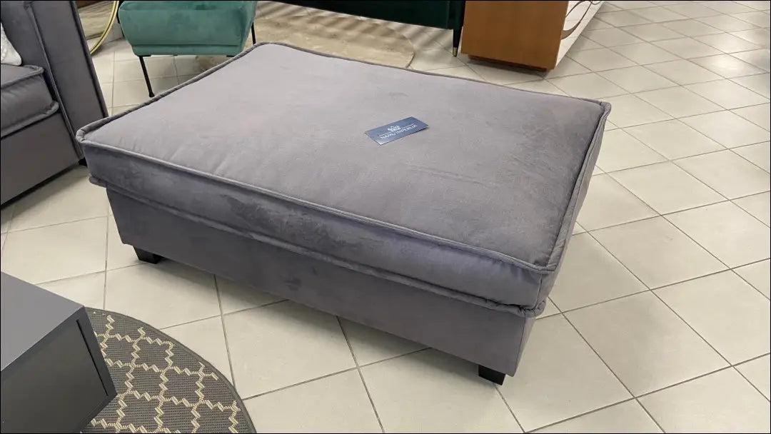 Pufas MI283 - €141 Save 55% 100-200, __label:Pristatymas 1-2 d.d., color-pilka, material-aksomas, minkšti €100 to €200