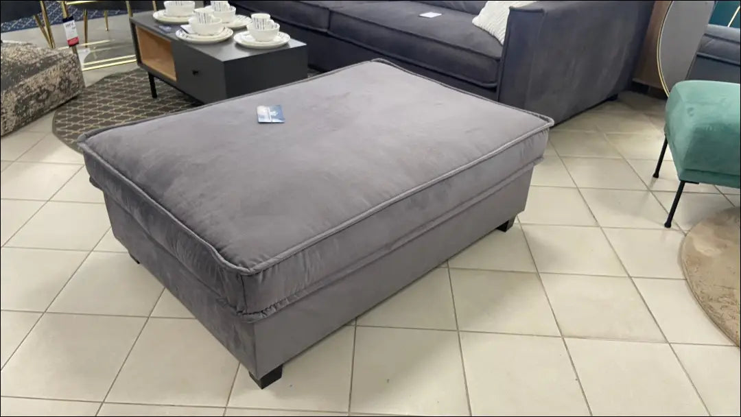 Pufas MI283 - €141 Save 55% 100-200, __label:Pristatymas 1-2 d.d., color-pilka, material-aksomas, minkšti €100 to €200