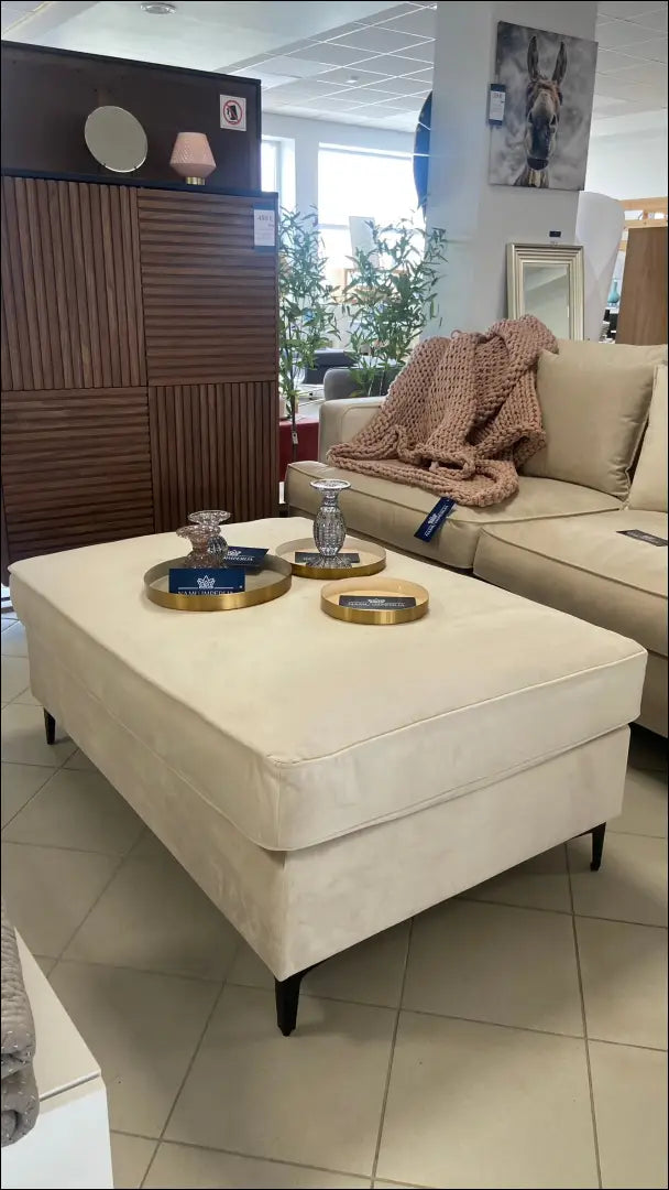 Pufas MI284 - €165 Save 50% 100-200, __label:Pristatymas 1-2 d.d., color-kremas, material-aksomas, material-poliesteris