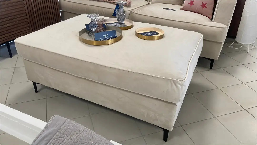 Pufas MI284 - €165 Save 50% 100-200, __label:Pristatymas 1-2 d.d., color-kremas, material-aksomas, material-poliesteris