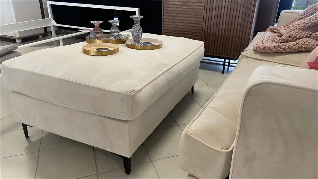 Pufas MI284 - €165 Save 50% 100-200, __label:Pristatymas 1-2 d.d., color-kremas, material-aksomas, material-poliesteris