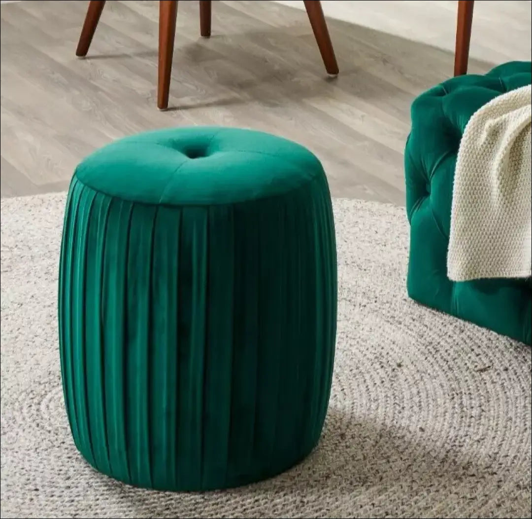 Pufas MI728 - €64 Save 50% 50-100, __label:Pristatymas 1-2 d.d., color-zalia, material-aksomas, material-poliesteris