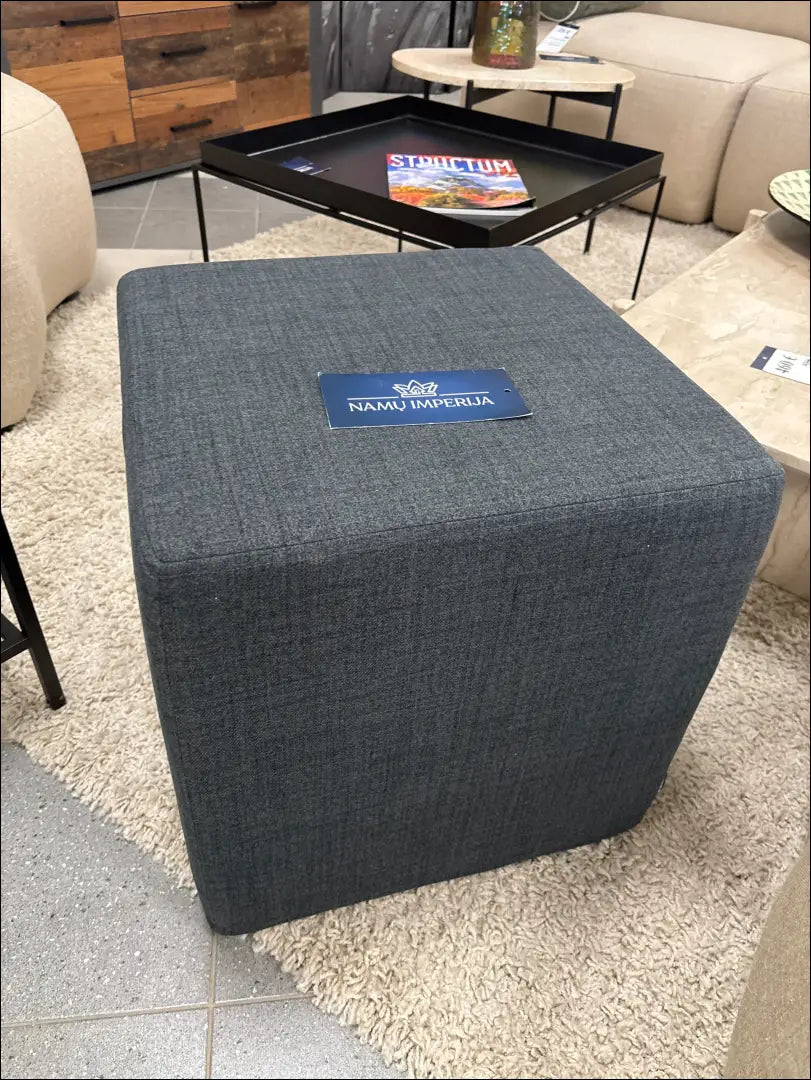 Pufas MI815 - €36 Save 55% 25-50, __label:Pristatymas 1-2 d.d., color-pilka, material-gobelenas, minksti €25 to €50