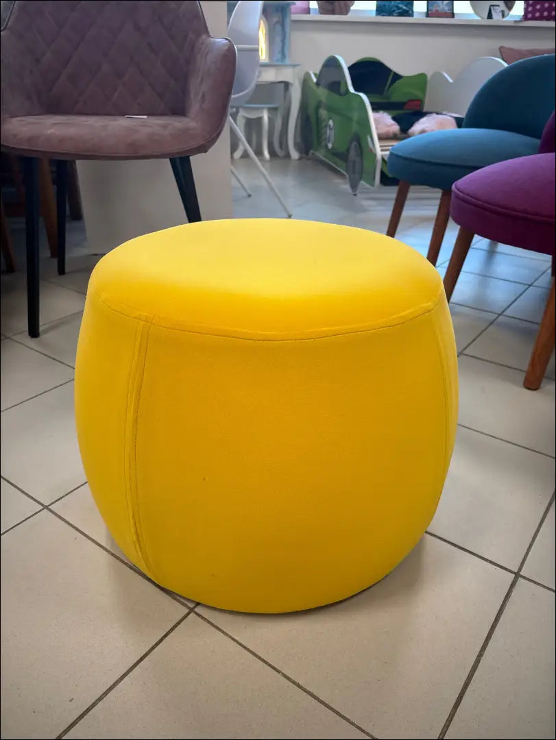 Pufas MI821 - €25 Save 50% 25-50, __label:Pristatymas 1-2 d.d., color-geltona, material-aksomas, material-poliesteris