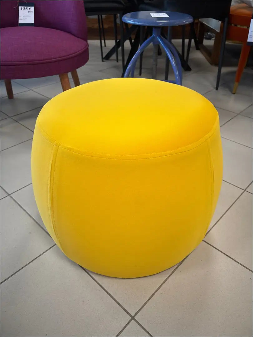 Pufas MI821 - €25 Save 50% 25-50, __label:Pristatymas 1-2 d.d., color-geltona, material-aksomas, material-poliesteris