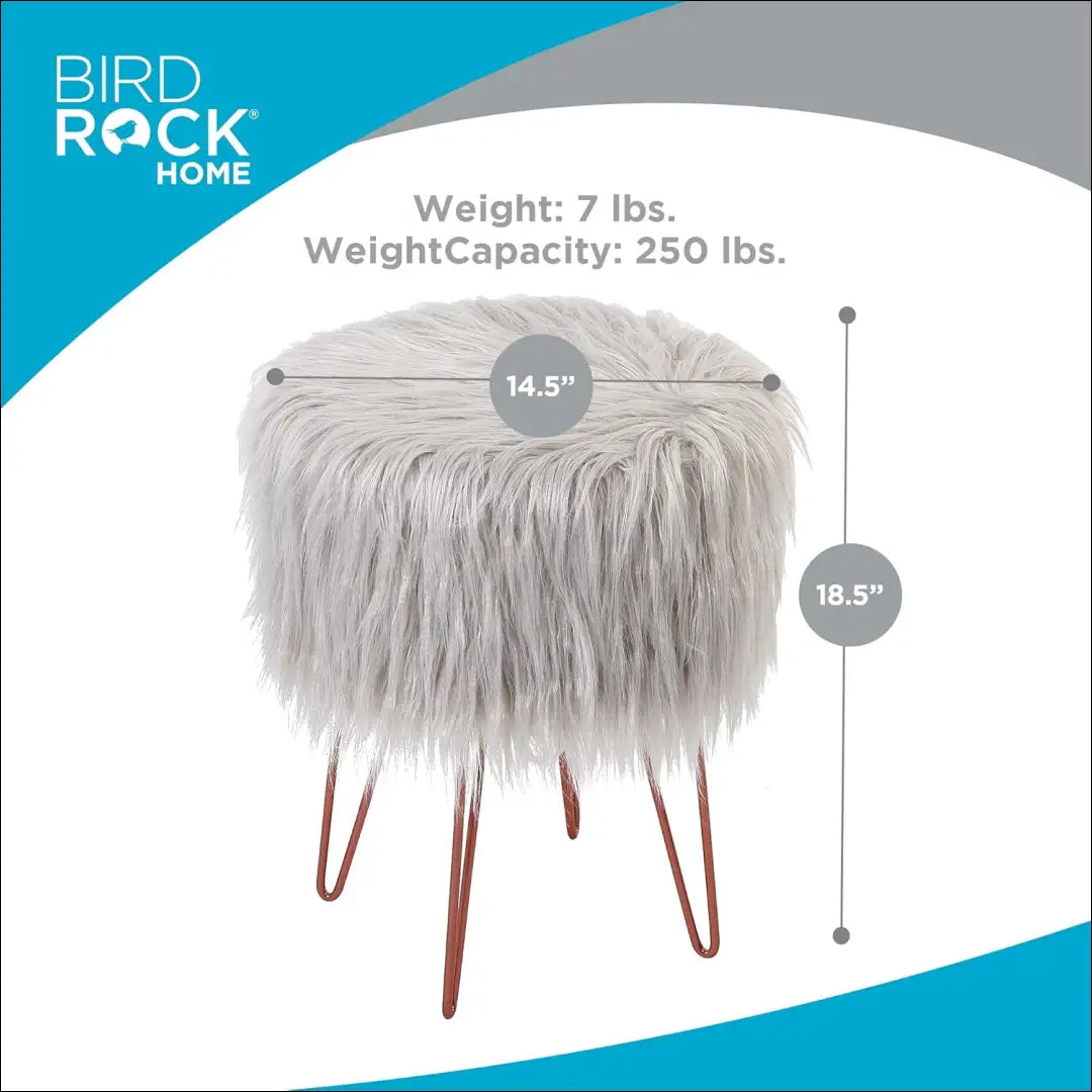 Pufas MI962 - €28 Save 50% 25-50, __label:Pristatymas 1-2 d.d., color-pilka, material-dirbtinis-kailis, minksti €25