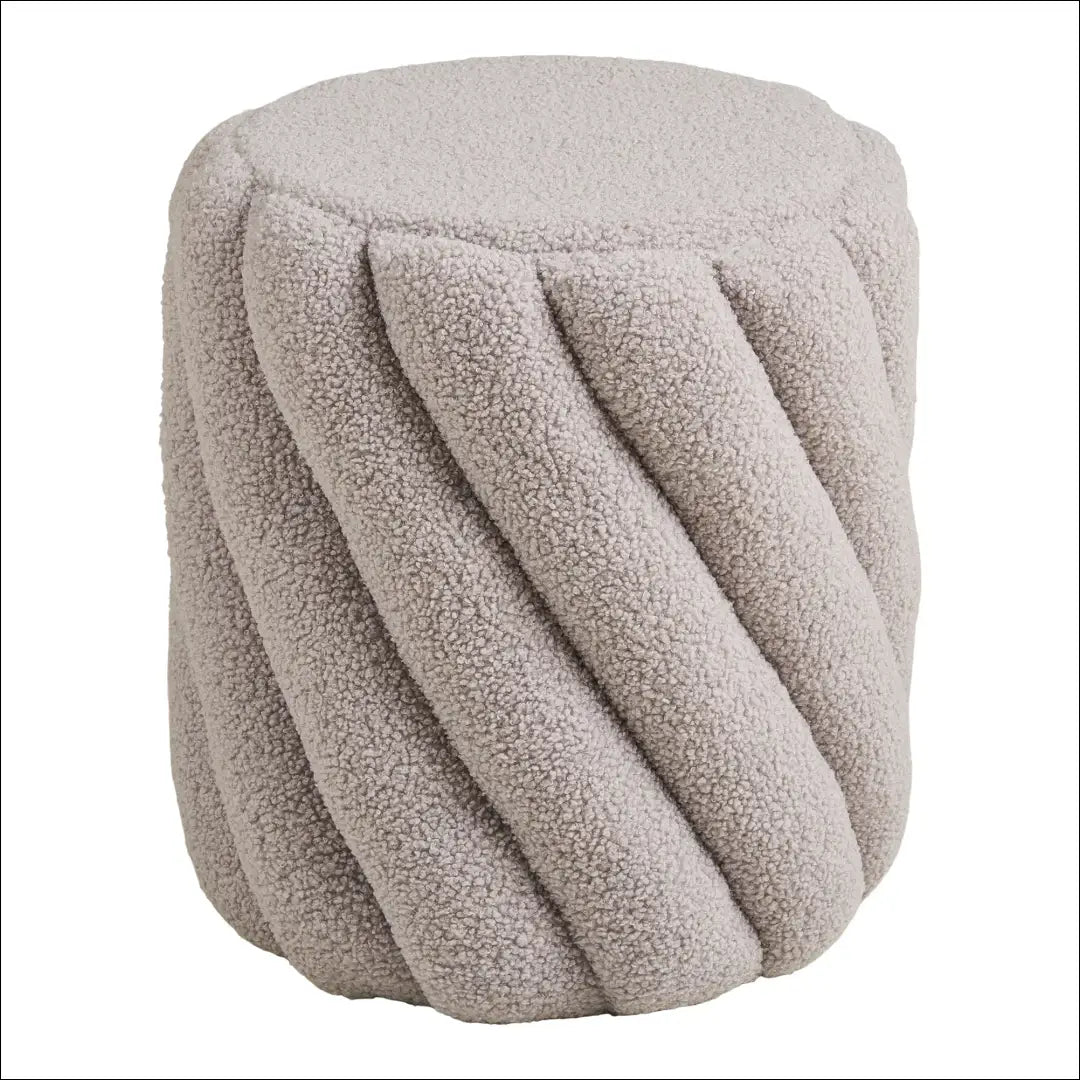 Pufas pilkas ø38x40 cm RD273 - €58 Save 15% 50-100, __label:Pristatymas 5-14 d.d., nordic, Pilka, Poufs €50 to €100