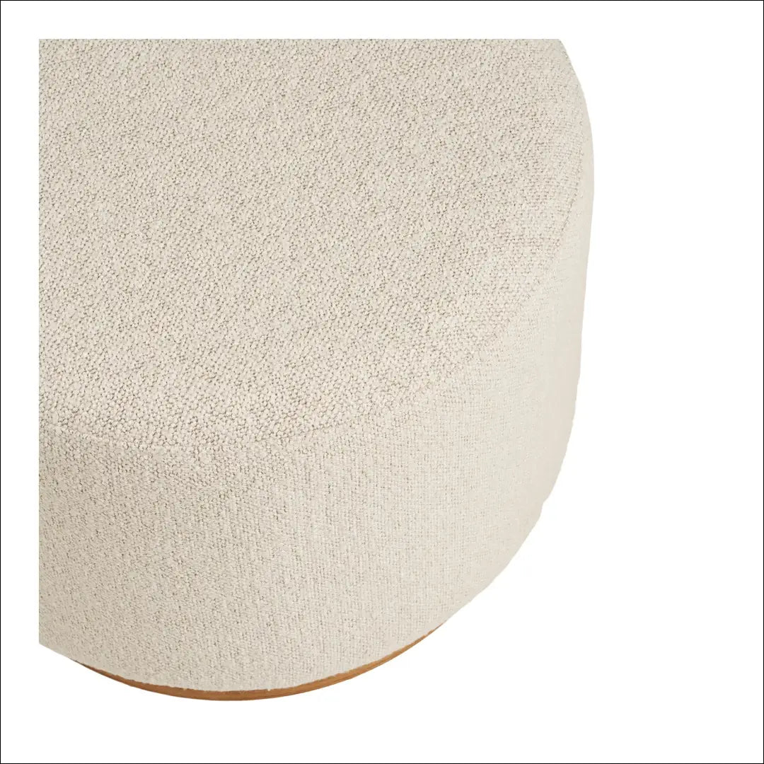 Pufas smėlio spalvos ø50x41 cm RD293 - €131 Save 15% 100-200, __label:Pristatymas 5-14 d.d., nordic, Poufs, Smėlio €100