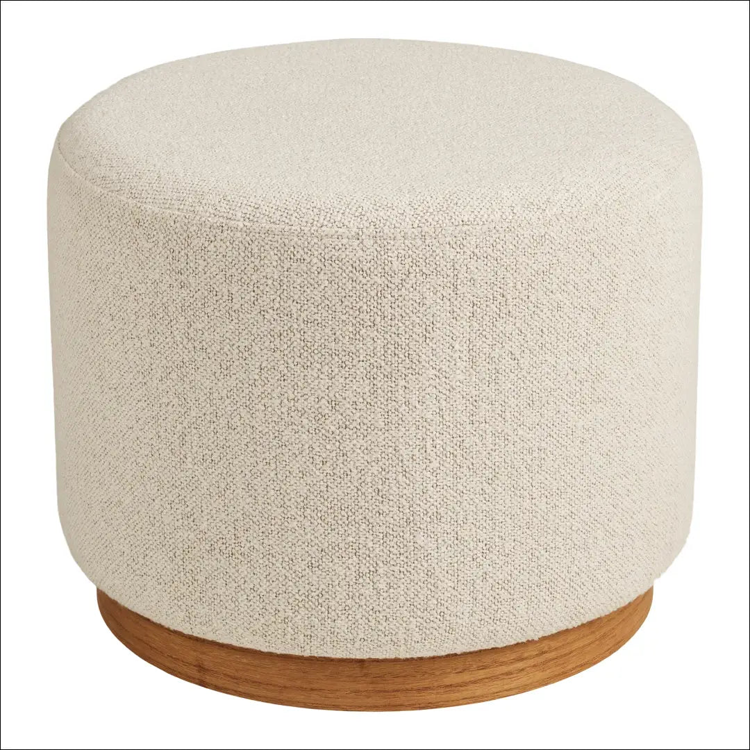 Pufas smėlio spalvos ø50x41 cm RD293 - €131 Save 15% 100-200, __label:Pristatymas 5-14 d.d., nordic, Poufs, Smėlio €100