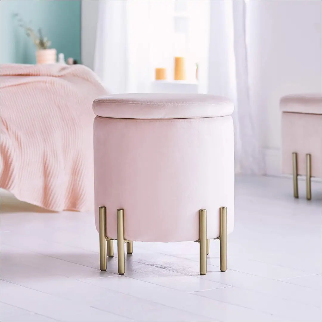 Pufas su daiktadėže MI784 - €70 Save 50% 50-100, __label:Pristatymas 1-2 d.d., color-auksine, color-rozine,