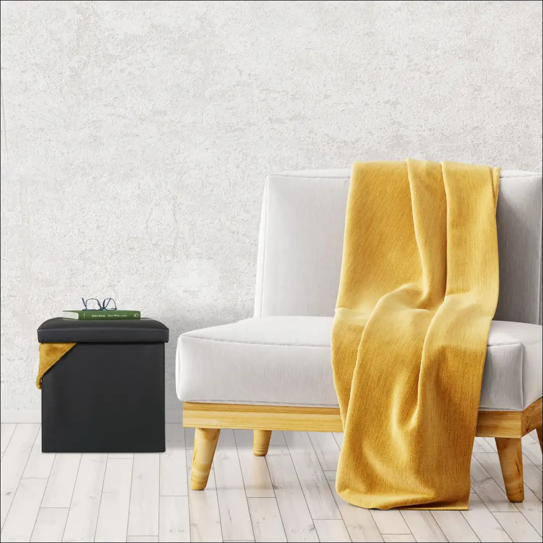 Pufas su daiktadėže MI803 - €17 Save 50% __label:Pristatymas 1-2 d.d., color-juoda, material-dirbtine-oda, minksti,